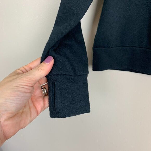 Fabletics Open Back Black Sweatshirt Size XS - Picture 4 of 6